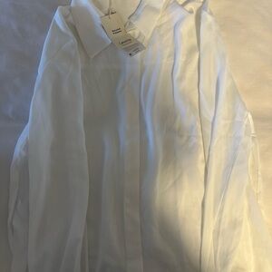 Mango Button-Up Blouse